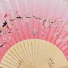 Шелковая вечеринка в пользу китайского японского стиля складного фаната дома украшения украшения узор художественного ремесла Подарок свадебные танцы LL