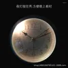 Zegary stołowe metalowy budzik budzik przy łóżku okrągły cichy skaner sekundy europejskie koreańskie ozdobne proste liczby