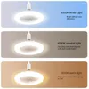 3In1 30w Ceiling Fan With Lighting Lamp Electric E27 Converter Base Remote Control For Bedroom Living Silent AC85V-265V