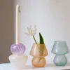 Vases Glass Vase Hydroponic Home Decor Flower Candle Holder Candlestick Modern Wedding Living Room Decoration Art