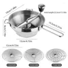 Set di stoviglie Smerigliatrice manuale multifunzionale Macchina per marmellate in acciaio inossidabile che produce frantoio per verdure per frutta Salse Puree Cucina