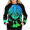 Erkek Hoodies Mens Sweatshirt Kadınlar için Komik Violet Evergarden - Normal Versiyon Baskı Gündelik Hoodie Streatwear