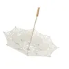Regenschirme, 2 Stück, Spitzen-Sonnenschirm, Hochzeitszubehör, klassischer Regenschirm, Falten-Holz-Brautjungfer