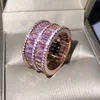 Trouwringen Brillian India Mode Dubbele AAA Zirkoon Vrouwen Ring Y2k Sieraden Luxe Sieraden Partij Sieraden Geschenken Ring Set 230724