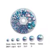 Acrylique Plastique Lucite 8 / 10Mm Mticolor Placage Perles Acryliques Lâche Entretoise Perle Ronde Bijoux Plastique / Résine Perle Artificielle Fabrication D Dh6Iy