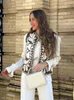 Women's Jackets Short Flower Embroidery Vest Women Open Stitch Sleeveless Loose Female Brown Coat 2023 Summer Fashion Streetwear Ladies Vests L230724