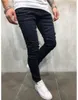 Jeans pour hommes Coupe régulière Skinny Bleu pour Jogger Classic Man Zip Pants Hip Hop 221123 L230724