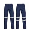 Men's Pants Fashion Men Work High Visibility Reflective Casual Pockets Trouser Spring Autumn