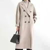 Women's Trench Coats 2023 Autumn Women Coat Solid Color Double Breasted Mid-Length With Belt Overcoat Winter Loose Casual Plus Size Female Outwear L230724