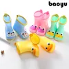 Boots Children Rain Boots Rubber Boots Kids Water Shoes PVC Baby Cartoon Waterproof Nonslip Warm Winter 230721