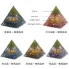 Sieraden Zakjes Natuurlijke Peridoot Kristal Levensboom Piramide Ornament Hars Lijm Verpakt Agaat Tuimelt Steen Thuis