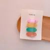 Akcesoria do włosów 3/4/5pcs Koreańskie dzieci cukierki kolorowe klipsy geometryczne dla dziewcząt dzieci