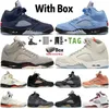 2023 med Box Jumpman 5 Herr Basketball Shoes 5s University Blue Lucky Green A Ma Black Light Bone Georgetown Craft Sail Oreo Men Sport Women Sneakers Trainers Storlek 13