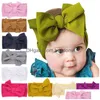 Headbands Update Cute Big Bow Hairband Baby Children Knot Wide Elastic Hair Bands Hoods Toddler Accessories Drop Delivery Jewelry Hair Dhmxq