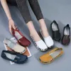 Kleid Schuhe 2023 Frauen Loafers Patches Nähen Flache Schuhe Frau Sommer Wohnungen Weiche Candy Farben Echtes Leder Mokassins Loafer Schuhe L230724