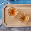 Weingläser 4 Stück japanische Sake-Becher Glas Whisky Schneemuster S Schöne Teebecher Kawaii für Wodka