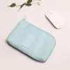 Storage Bags Wire Organizer Bag Electronic Accessories Cosmetic Travel Pouch Large Capacity USB Flash Drive Gray