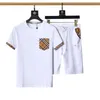 Designer Men Tracksuits Fashion Design T-Shirt Classical lattice Pants 2 Piece Sets Short Shirts Shorts Checkered suit