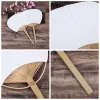 DIY Blank Paper Fan Sundries Bamboo Handle Sided Circular Fan Student Children Hand Painting Calligraphy Chinese Palace Round Fans TH1006