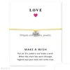 Charm Bracelets Mom Mother Love Family Card Hope Best Joy Angel Peace Faith Friends Big Little Middle Sister Jewelry Women Gift Drop D Dhjkh