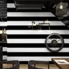 Fonds d'écran noir et blanc rayures verticales horizontales papier peint salon chambre café Restaurant TV fond Wallpap