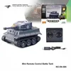 Carro elétrico RC controle remoto pequeno tanque ultrapequeno mini rastreador RC condução veículo blindado tigre carruagem militar offroad presentes para crianças 230724