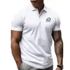 Camisetas masculinas, poliéster respirável, marca, roupas polo, blusas de verão, manga curta, roupas casuais da moda