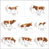 Diecast Model Evemodel 36pcs Trains Ho Scale 1 87 Horses Cows cimmiant