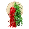 Decorative Flowers Artificial Simulation Food Vegetables Fake Chili Pepper Fruit Pography Props For Decoration Room Home Christmas Wall