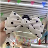 Braçadeiras Coreano Plaid Bow Clamp Headwear Sweet Kawait Hair Clip Garra Meninas Mulheres Acessórios Drop Delivery Jóias Hairjewelry