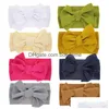 Headbands Update Cute Big Bow Hairband Baby Children Knot Wide Elastic Hair Bands Hoods Toddler Accessories Drop Delivery Jewelry Hair Dhmxq