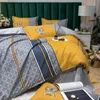 Ensembles de literie design moderne couverture mode coton de haute qualité reine taille drap de lit de luxe Comforters2266