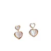 Stud Vintage Geometric Round Zircon Pearl For Women Simple Small Cute Earring Korean Jewelry Gift Drop Delivery Earrings Dhg9N
