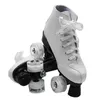 Inline-Rollschuhe, PU-Leder, Rollschuhe, Skating-Schuhe, Outdoor, Mädchen, Anfänger, 2-reihig, weiß, 4 Räder, Rollschuhe, verschiebbare Quad-Turnschuhe, Schuhe, HKD230720