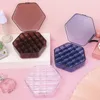 Bolsas para joias Plástico transparente multicamadas Acessórios de cabelo para crianças Caixa de cosméticos para mesa Manicure Armazenamento de camada dupla