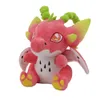 Pluszowe lalki 25 cm Kawaii Dragon Fruit Macaroon Toy Pitaya Dinosaur Pchane zwierzę Miękkie dzieci Pluszowe Prezent dla dziewcząt 230724