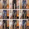 Mannen Denim Designer Gat Jeans Hoge Kwaliteit Gescheurd voor Mannen Maat 28-38 40 Herfst Winter Plus Fluwelen HIP HOP Punk Streetwear Broek L230724