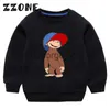 Sudaderas con capucha Sudaderas con capucha para niños Niños Jorge el curioso Mono divertido Dibujos animados Bebé Algodón Suéter Tops Niñas Niños Ropa de otoñoKYT5266 J230724