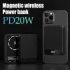 Magnetic Wireless Power Bank 20W 5000mAh MacSafe Portable External Spare Auxiliary Battery For Magsafe iPhone 14 13 12 Mini L230619