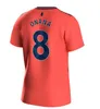 2023 2024 camisas de futebol James Richarlison Keane Davies Digne Uniformes Kits de crianças adultos Conjunto de meias Sets Full Sets S-2xl 23 24 Camisas de futebol Evertons Uniformes tailandeses
