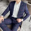 Suits Mode Mass Mode (kombinezony) zestaw dwuczęściowy Brytyjska Koreańska wersja Slim Casual Working Work Sukienka