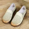 Kleding Schoenen XT 2023 Zomer Echt Lederen Schoenen Nieuwe Mode Vrouwen Schoenen Vrouw Voor Mama Vrouwen Flats Comfortabele Handgemaakte Zwangere Gat Schoen L230724