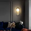 Candeeiro de parede moderno LED luz ouro preto ferro nórdico sala de estar quarto cabeceira bola de vidro candeeiros decoração de casa Lumin
