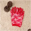 Five Fingers Gloves Sexy Dressy Lace Womens Sunsn Short Fingerless Driving Spring Summer Mittens Accessories Drop Delivery Fashion H Dhocf