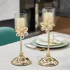 Candle Holders Crystal Luxury Holder Ornaments Nordic Romantic Table Candlelight Dinner Props Home Simple Modern Decorations.