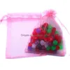 Jewelry Pouches Bags Mtifunction Dstring Organza Pouches Packaging Display For Diy Wedding Gift Beads Drop Delivery Dhzqs