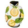 Men's Hoodies Cool Sweater Fashion 3d Printed Fruit Pattern Hoodie Casual Men's Women's Top XXS-4XL