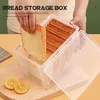 Plattor bröd lagringslåda multifunktion toast plast arrangör lådor dammtät kaka frukt containrar bärbara behållare