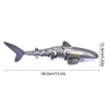 ElectricRC Boats Remote Control Whale Shark RC Toys 1 18 Ratio 24 GHz USB Swimming Pool Toy 4Channel Double Motor Full Function for Children 230724