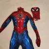 Cadılar Bayramı Tüm yeni farklı örümcek kahramanı Mark IV cosplay kostüm erkek erkekler bodysai zentai tam vücut takım elbise yetişkin çocuklar q0910276o